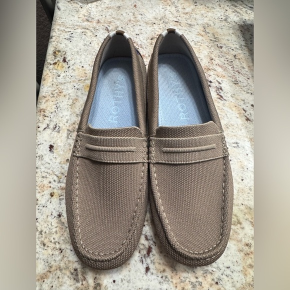 Rothy’s The Driver Loafer Women’s Size 8 Neutral Brown / Beige LIKE NEW - Picture 4 of 9